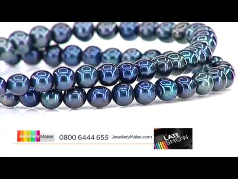 Garnet and Shell Pearl for jewellery making: JewelleryMaker LIVE 14/03/2015