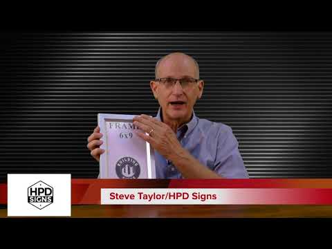 Elevator certificate frame 6x9