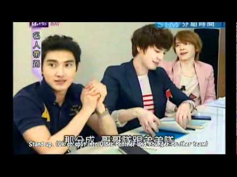 [ENG] 110925 Super Junior M - Spliting into 2 teams according to ages @ Celebrity Tour Guides