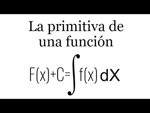 QUÉ ES LA PRIMITIVA DE UNA FUNCIÓN. Integración.