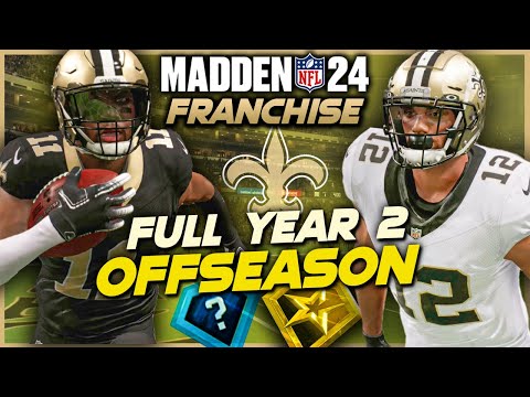 Building our Future (FULL Offseason Year 2) - Madden 24 Saints Franchise