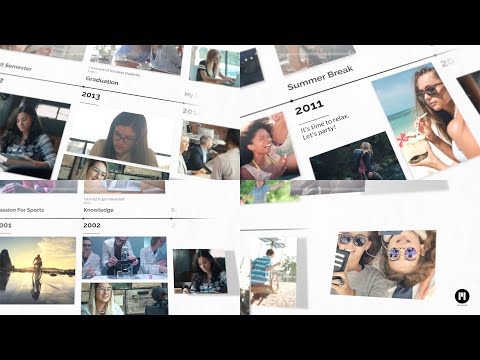 Timeline Slideshow Modular Template for Apple Motion & FCPX