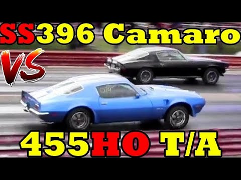 Thumbnail for WHICH IS FASTER ! - SS396 Camaro or 455 HO Trans AM - Drag Race - RoadTestTV by Trans a, Trans am, video, Car, vide, video i