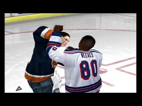 NHL 06 Goalie Fight - Kevin Weekes vs Rick DiPietro