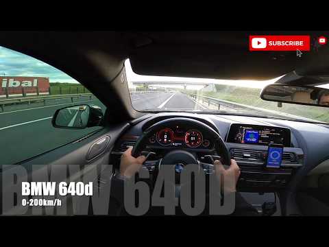BMW 640d Acceleration 0-200km/h | dragy