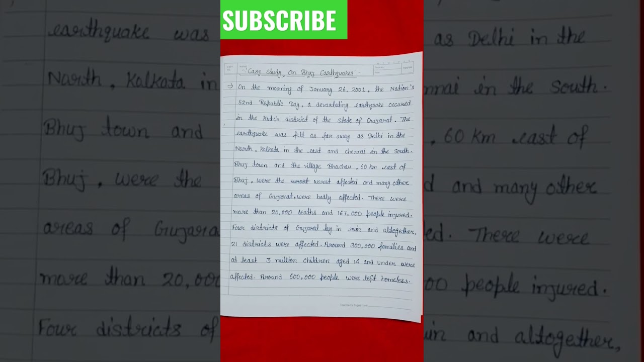 Case Study on Bhuj Earthquake ||please support me Subscribe my channel 👉