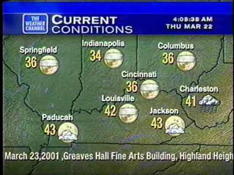 WeatherStar XL from Cincinnati, OH - Mar 22, 2001 (Please Please Let Me Get What I Want)