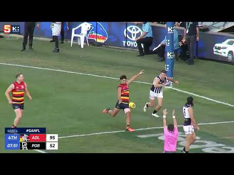 Rd 1 SANFL Snapshot - Adelaide's Shane McAdam takes a screamer!