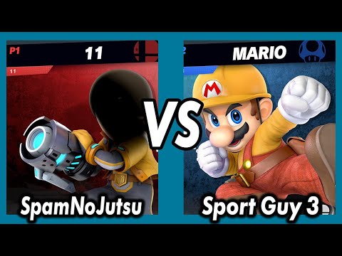 Vortex Smash Weekly Losers Round 2 9/1/21 - SpamNoJutsu (Mii Gunner) VS SportGuy3 (Mario)
