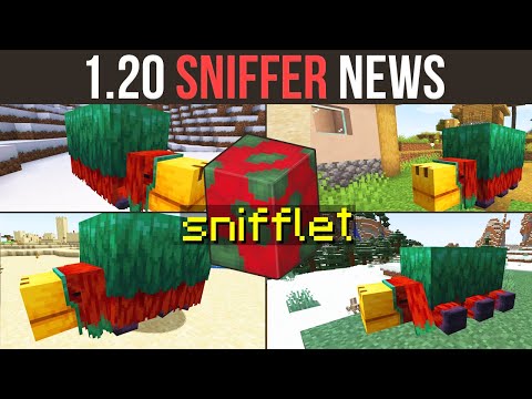 Minecraft 1.20 THE SNIFFER - Unique Decorative Plants!