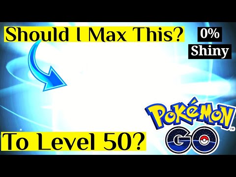 Should I Max! Level 50? My First Ever 0Iv ✨ Shiny ✨ Pokemon In Pokemon Go | Stufful Community Day