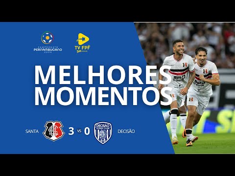 MELHORES MOMENTOS: SANTA CRUZ 3 X 0 DECISÃO | PERNAMBUCANO 2026 | 1ª RODADA
