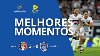 MELHORES MOMENTOS: SANTA CRUZ 3 X 0 DECISÃO | PERNAMBUCANO 2026 | 1ª RODADA