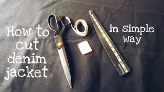 how to cut a denim jacket in simple way