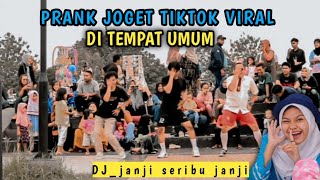 Download lagu PRANK JOGET TIKTOK VIRAL DI TEMPAT UMUM BIKIN NGAKAK‼️DJ JANJI SERIBU JANJI🔥🤣 mp3