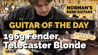 Video thumbnail for Guitar of the Day: 1969 Fender Telecaster Blonde | Norman's Rare Guitars by Normans Rare Guitars