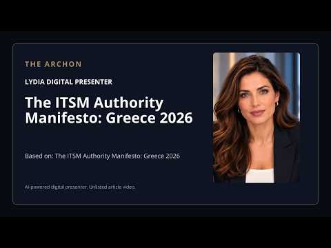 The ITSM Authority Manifesto: Greece 2026 thumbnail