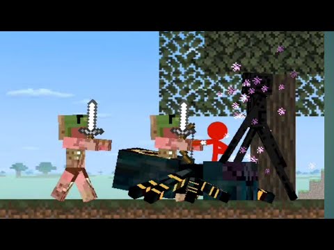 Stickman VS Monster Fight Stickman vs Monster Apocalypse animation vs minecraft episod- 3