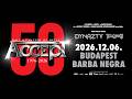ACCEPT 50th Anniversary Tour 2026 12 06 Budapest Barba Negra Red Stage