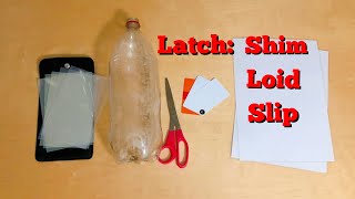 Latch Shim Tools for Lock Picking