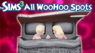 The Sims 3: All 32 WooHoo Spots (World Adventures-Into the Future)