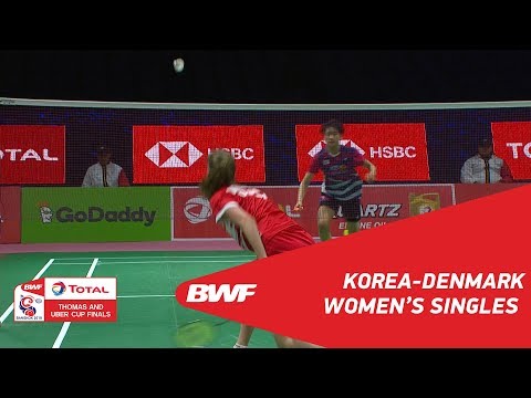 Uber Cup | WS3 | Se Young AN (KOR) vs Line CHRISTOPHERSEN (DEN) | BWF 2018