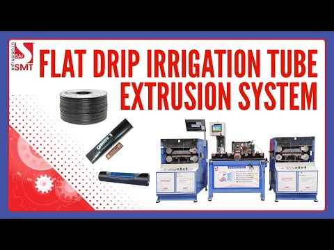 Flat drip irrigation tube extrusion system high speed drip p...