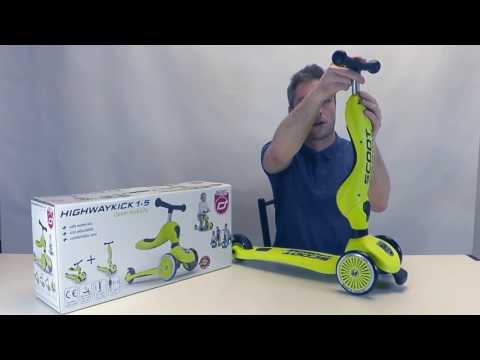 Skrejritenis Bērniem ar sēdekli Scootandride Highwaykick 2in1 Steel