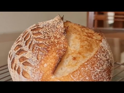 Neat way to Score and Bake - high hydration sourdough
