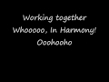 Working Together In Harmony lyrics 