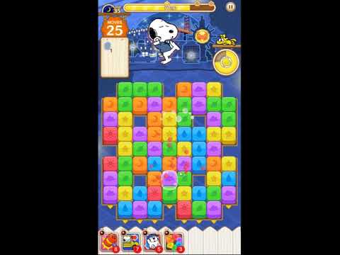 Snoopy Puzzle Journey Night Mode Level 35 - NO BOOSTERS 🐶🧩🧳 | SKILLGAMING ✔️