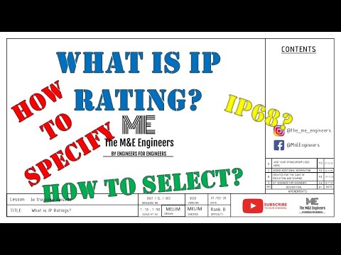 Episode 3 - IP Ratings Ingress Protection - IP68, IP67, IP00 to IP68 - explained by a M&E engineer!