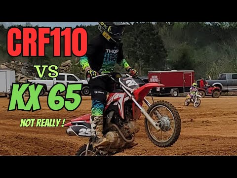 Who Wins This Epic Battle: KX65 vs CRF110f?! (Not Really)