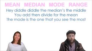 Mean median mode range song