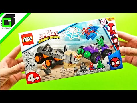New LEGO SPIDEY and His Amazing Friends (HULK vs RHINO Truck Showdown) UNBOXING, BUILD, and REVIEW
