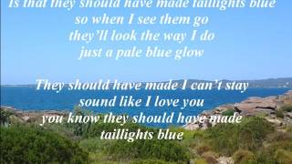 Alan Jackson   Taillights Blue lyrics