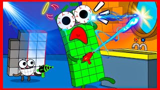 Laser Fun with Numberblocks 40 - The Ultimate Toy Adventure | Numberblocks fanmade coloring story