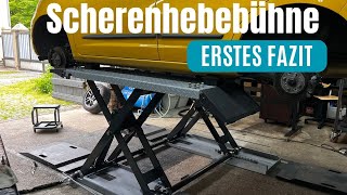Erstes Fazit zur Scherenhebebühne mit 120cm Hubhöhe 3,5t