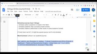 How to Cite an Academic Journal Article in MLA