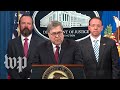 Watch: Attorney General Barr holds press conference about final Mueller report - Washington Post Watch: Attorney General Barr holds press conference about final Mueller report
