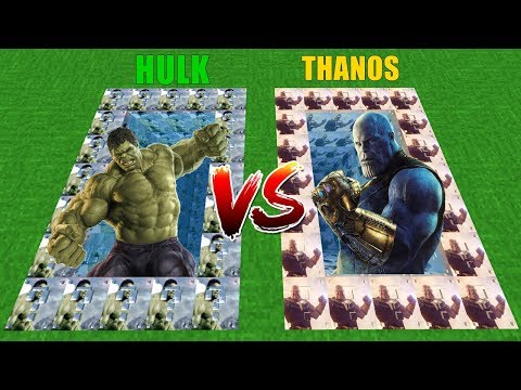 HULK VS THANOS HAVUZ ŞANS BLOKLARI! 😱 - Minecraft