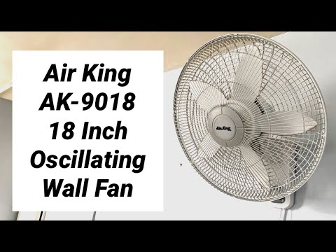 Unboxing Air King AK 9018 18'' Oscillating Wall Fan
