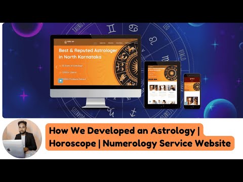 Astrology, Horoscope & Numerology Service Website — client website video