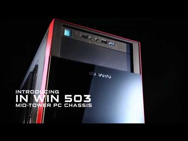 InWin 503 USB 3.0 con Ventana Negro/Rojo video