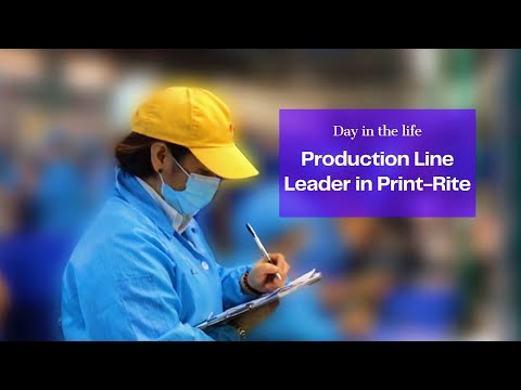 , title : 'Day In The Life: Production Line Leader in Print-Rite'