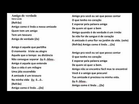 Amigo De Verdade - Vera Lúcia