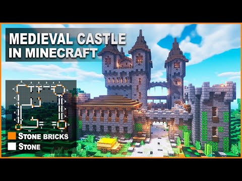 Minecraft: How to build a Medieval Castle | Tutorial