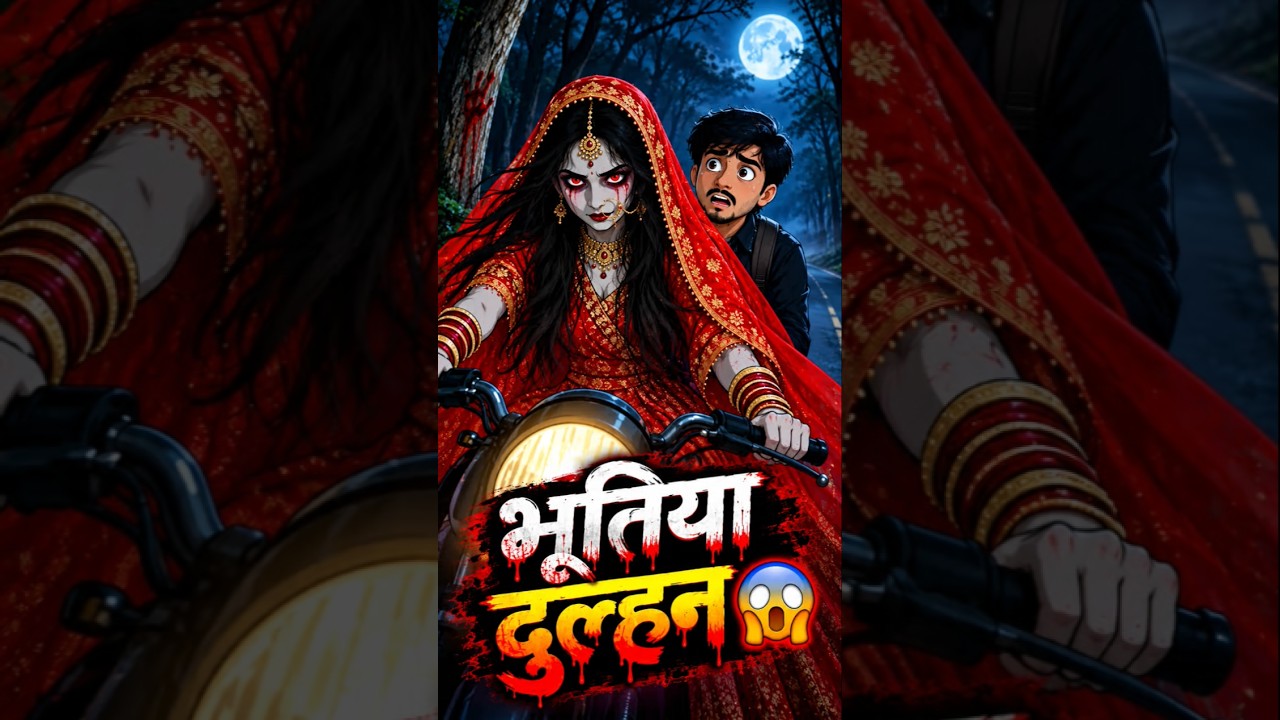 रात के अंधेरे में मिली भूतिया दुल्हन 😱👻 | Horror Story #shorts