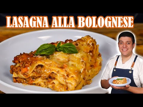 Authentic Italian Lasagne alla Bolognese Recipe Made by Chef