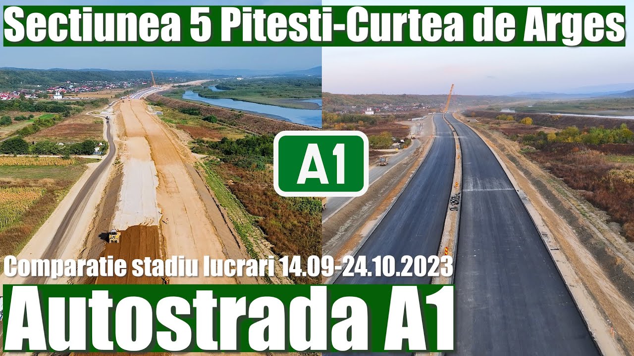 Autostrada A1 Sibiu Pitesti Evolutie Lucrari - Curtea de Arges - Pitesti